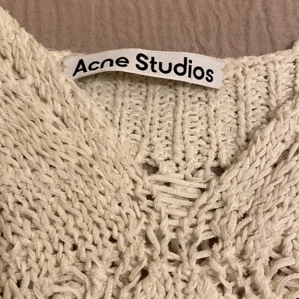 Acne Cream Openwork Knit Camisole. Size XXS - Picture 5 of 8